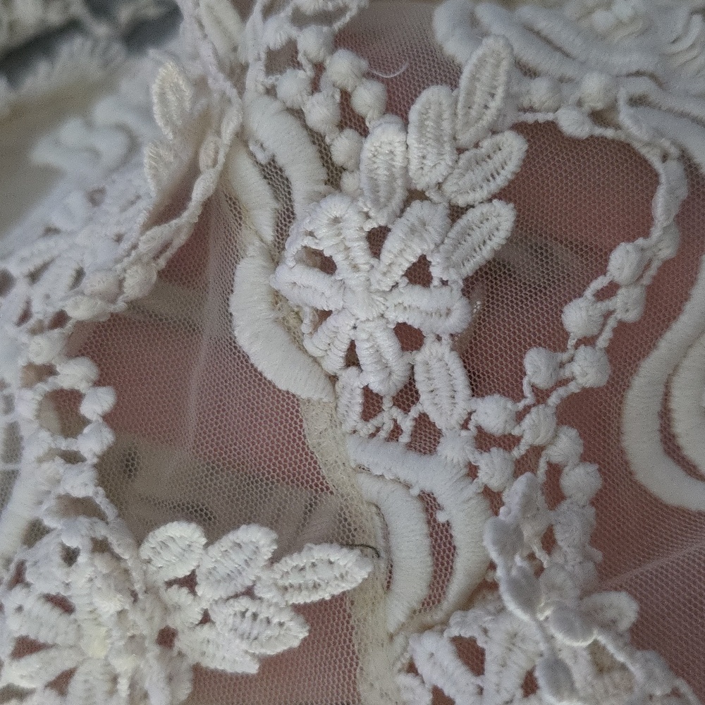 NWT Chic Cream Lace Swim Coverup - Picture 10 of 10